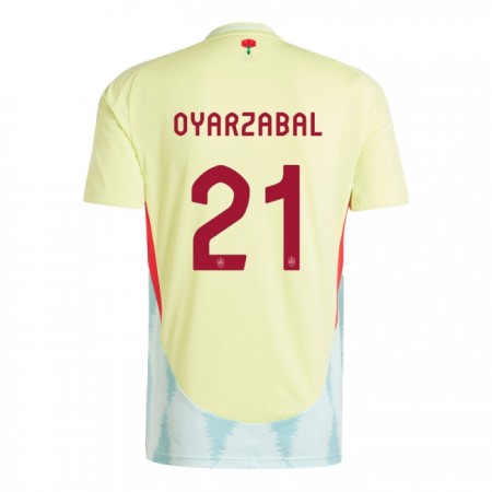 Virallinen pelipaita Espanja Mikel Oyarzabal 21 Vieras Euro 2024 Lyhythihainen - Miesten Virallinen pelipaita Espanja Mikel Oyarzabal 21 Vieras Euro 2024 Lyhythihainen - Miesten